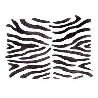 Zebra Stencil 21cm x 29cm