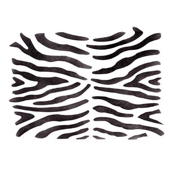 Zebra Stencil 21cm x 29cm image number 2