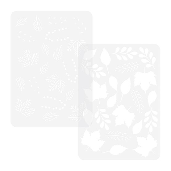 Tonic Studios Layered Leaves Stencil Set 2 Pieces  image number 2