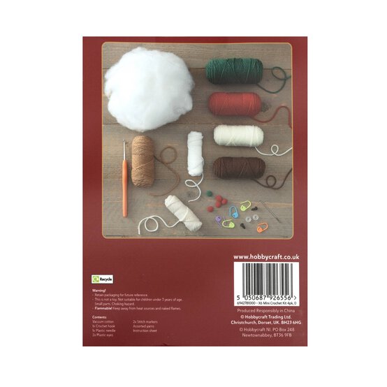 Make Your Own Christmas Crochet Kit 4 Pack image number 4