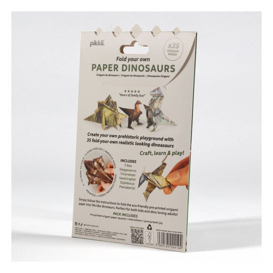 Pikii Fold Your Own Paper Dinos Kit image number 5