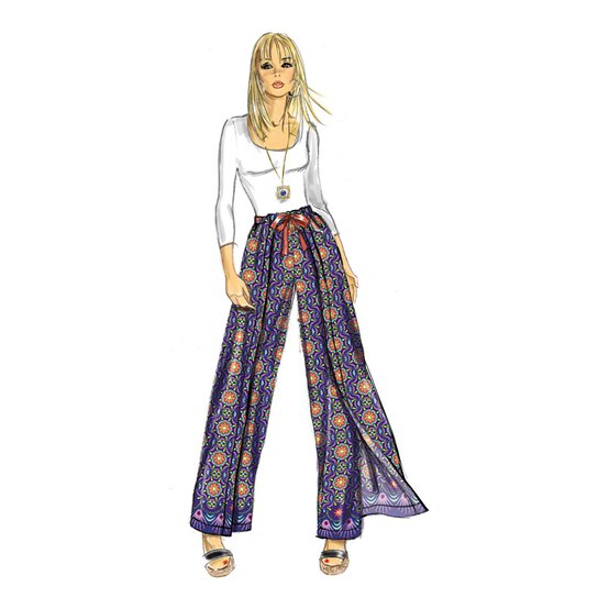 Simplicity Wrap and Tie Trouser Skirt Sewing Pattern S9595 image number 3