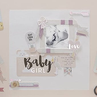 Project Life: How to Make a Baby Girl Layout