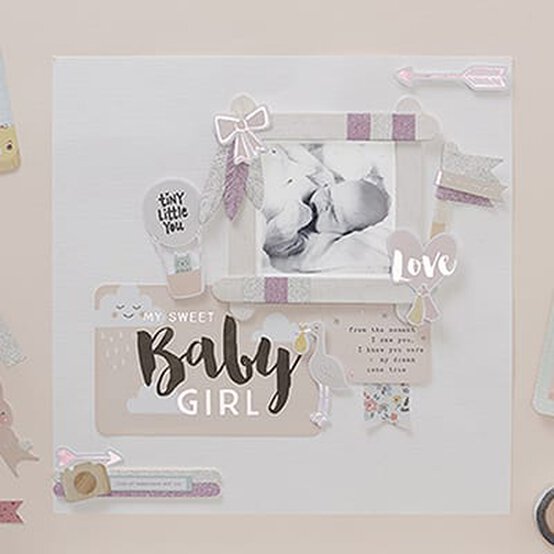 Project Life: How to Make a Baby Girl Layout image number 1