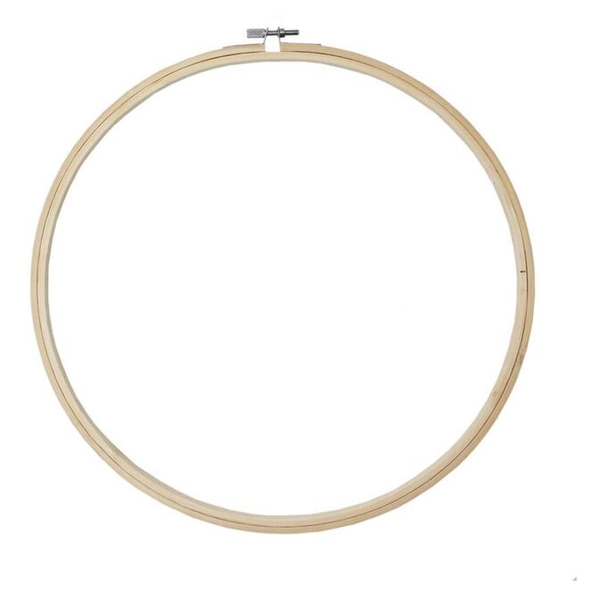 Bamboo Embroidery Hoop 12 Inches image number 1