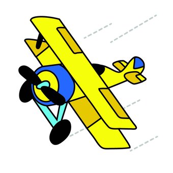 Mini Biplane Embroidery Kit