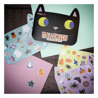 Halloween Cat Sticker Book