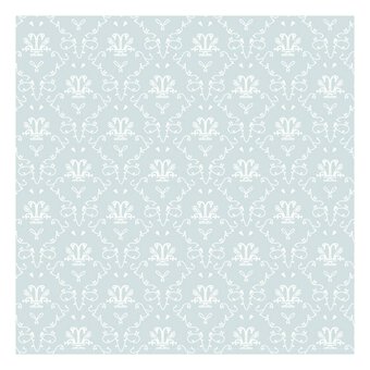 Doll&rsquo;s House Blue French Toile Wallpaper 42cm x 60cm