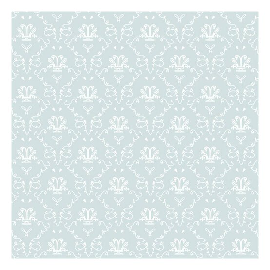 Doll&rsquo;s House Blue French Toile Wallpaper 42cm x 60cm image number 2