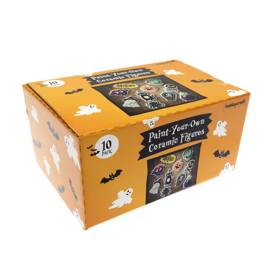 Paint Your Own Ceramic Halloween Figures Kit 10 Pack image number 3