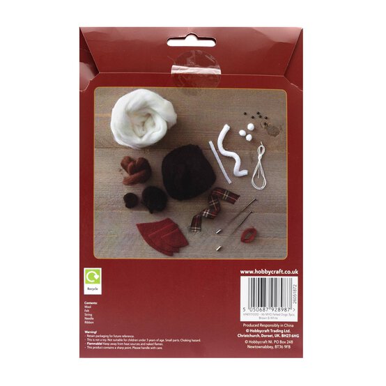 Make Your Own Felt Dog Decorations Kit 3 Pack image number 4