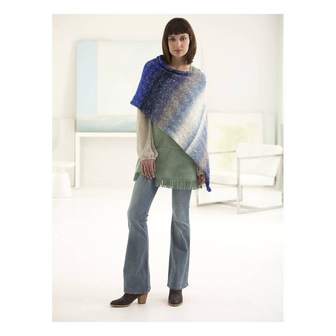FREE PATTERN Lion Brand Shawl in a Ball Two Ball Poncho L60115 | Hobbycraft