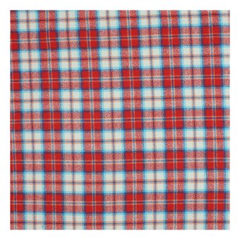 Robert Kaufman Red Heavy Flannel Cotton Fabric by the Metre