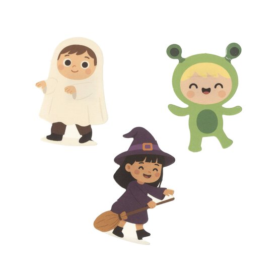 Halloween Fancy Dress Card Toppers 3 Pack image number 1