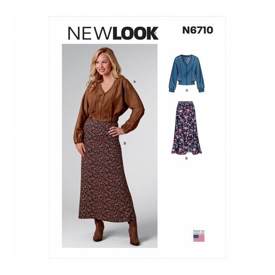 New Look Women's Jacket and Skirt Sewing Pattern 6710 (8-18) image number 1
