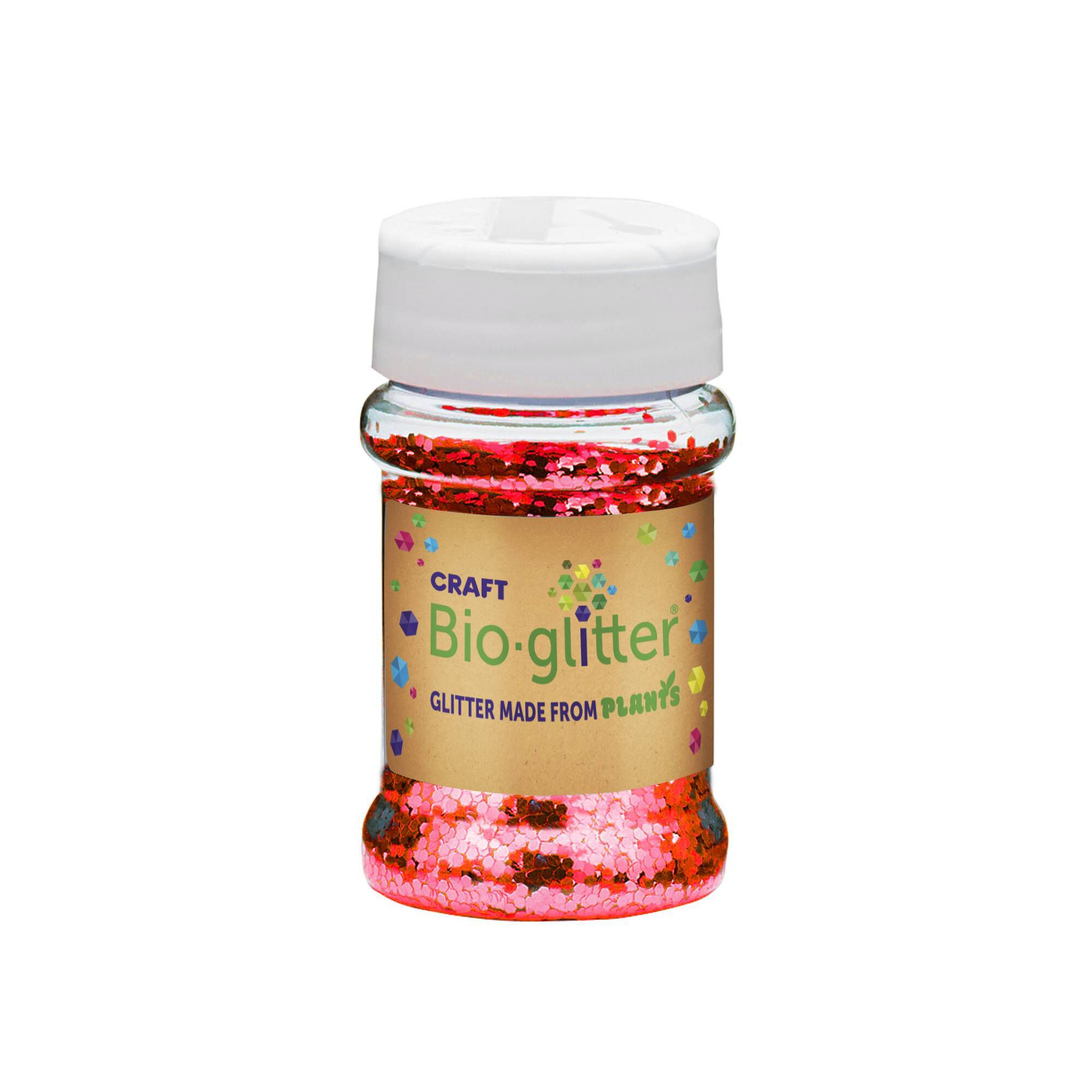 Red Craft Bioglitter Shaker 40g Hobbycraft