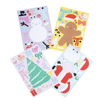 Christmas Sticker Sheets 4 Pack
