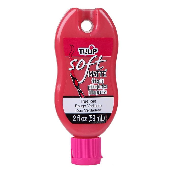 Tulip True Red Soft Matte Fabric Paint 59ml image number 1