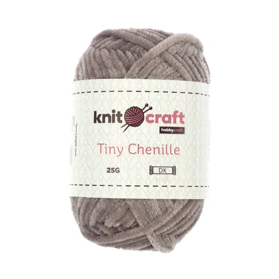 Knitcraft Brown Tiny Chenille DK Yarn 25g image number 1
