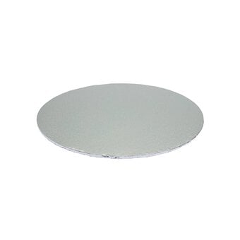 Silver Round Double Thick Card Cake Board 6 Inches