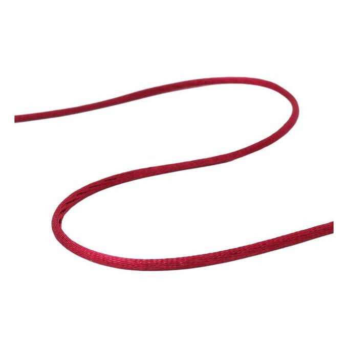 Wine Ribbon Knot Cord 2mm x 10m image number 1