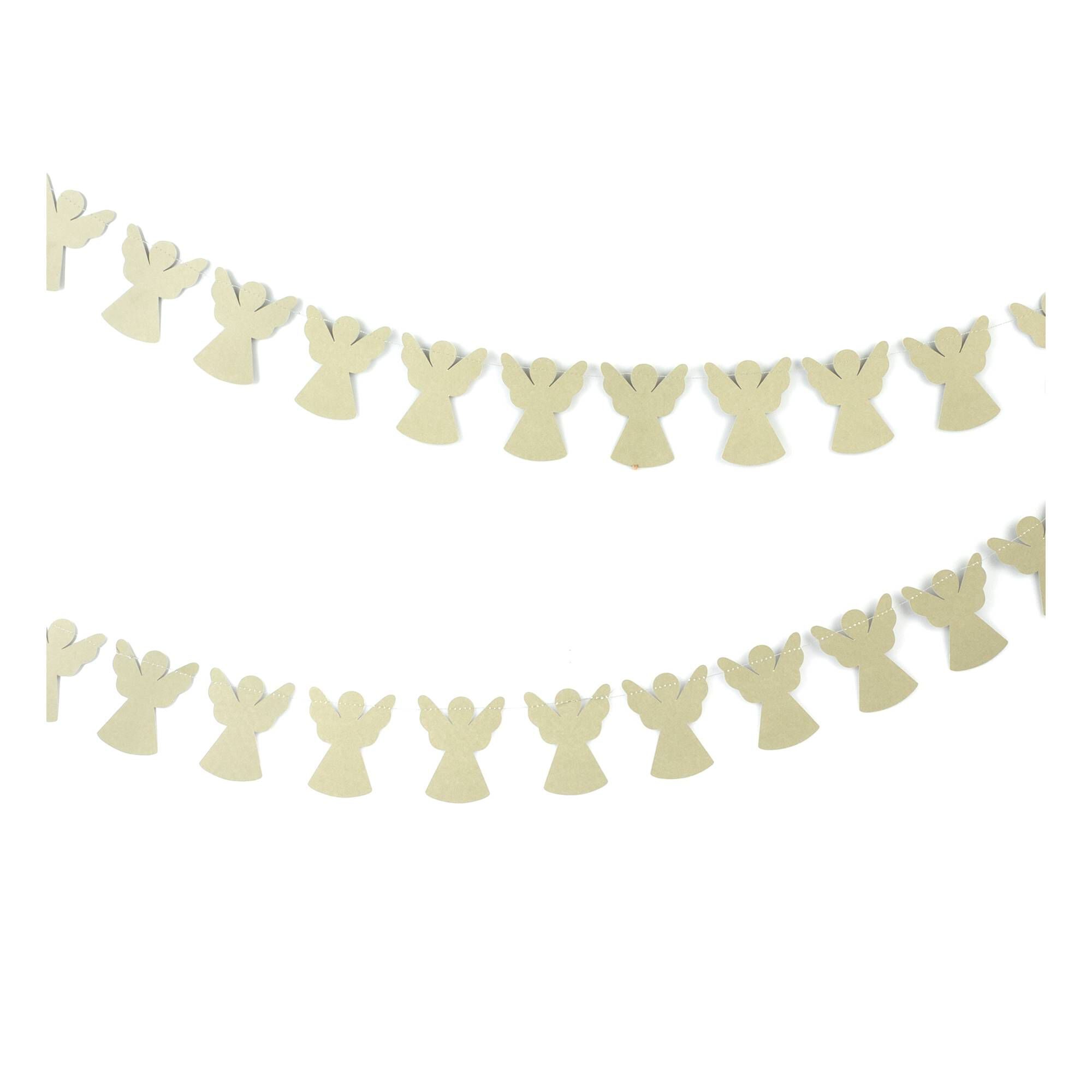 Silver Angel Paper Bunting 3m | Hobbycraft