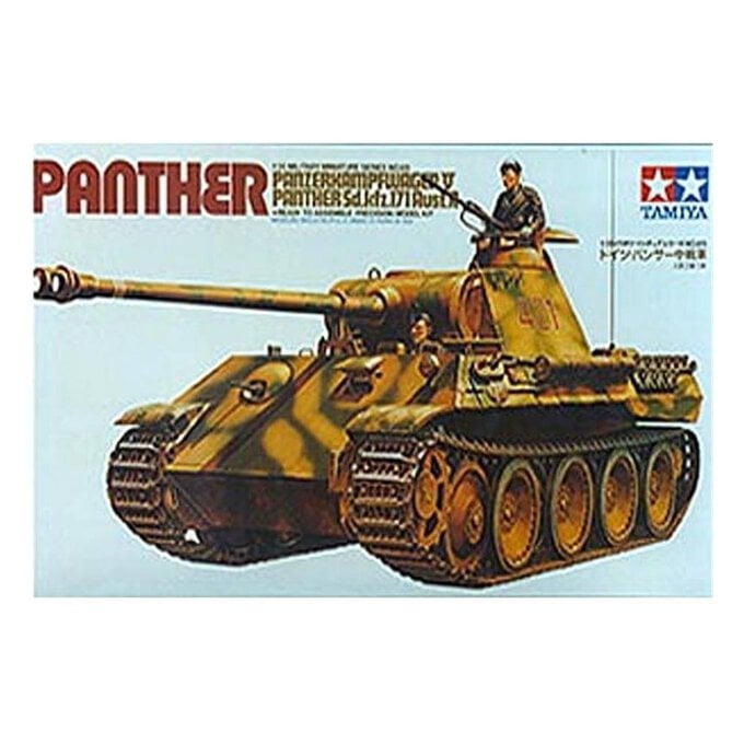 Tamiya German Panther Medium Tank Model Kit 1:35 image number 1