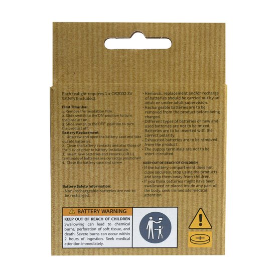 LED White Tealights 4 Pack image number 5