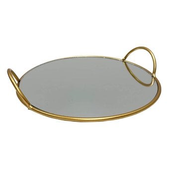 Gold Mirror Tray 23cm