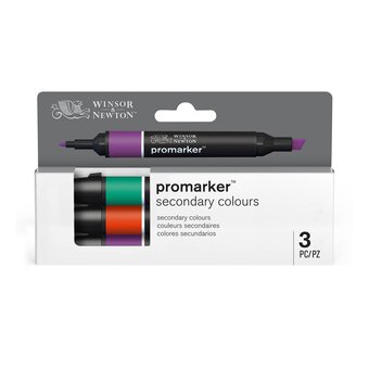 Winsor & Newton Secondary Colours Promarkers 3 Pack