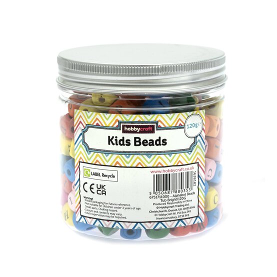 Bright Alphabet Beads Tub image number 4