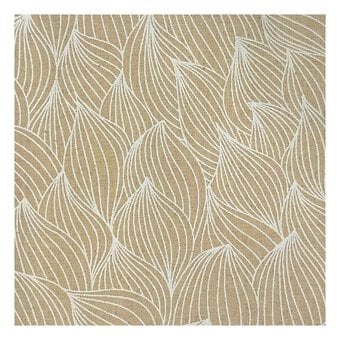 Natural Leaf Cotton Fabric by the Metre image number 2