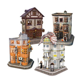 Harry Potter 4-in-1 Diagon Alley 3D Puzzle Set