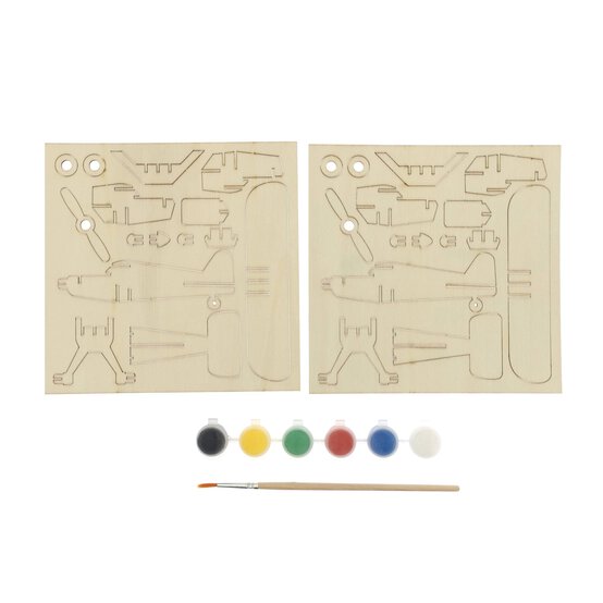 Make Your Own Wooden Planes Kit 2 Pack image number 4