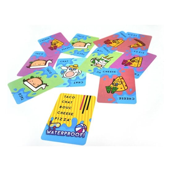 Taco Cat Goat Cheese Pizza Waterproof Card Game image number 3