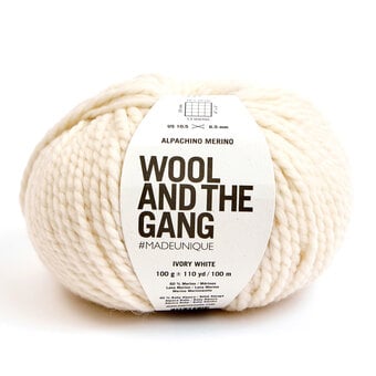 Wool and the Gang Ivory White Alpachino Merino 100g