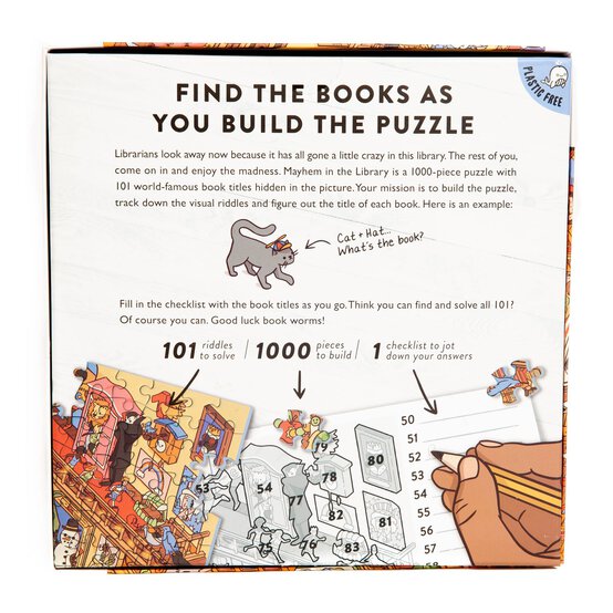 Mayhem in the Library Jigsaw Puzzle 1000 Pieces image number 5