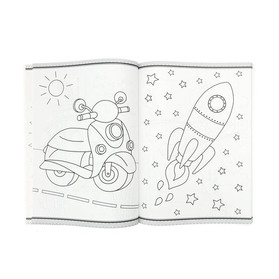 Things That Go Mega Colouring Book image number 2