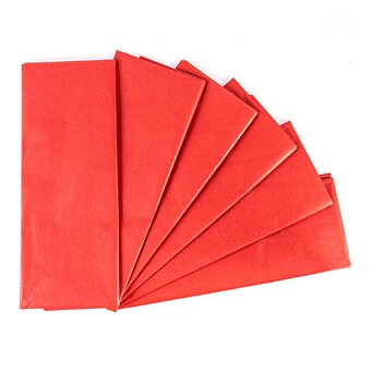 Red Tissue Paper 50cm x 75cm 6 Pack