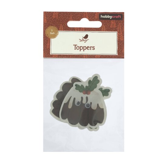 Christmas Pudding Card Toppers 3 Pack image number 6