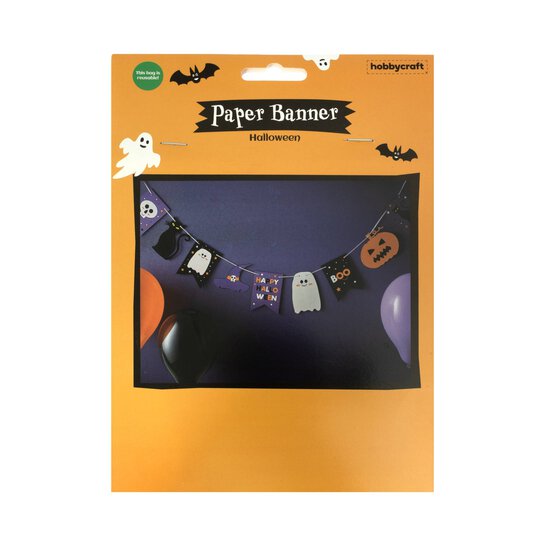 Halloween Paper Banner 3m  image number 3