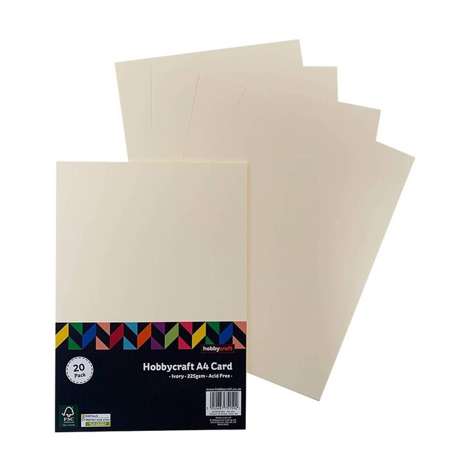 Ivory Card A4 20 Pack image number 1