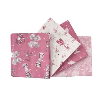 Bow and Ballet Cotton Fat Quarters 4 Pack