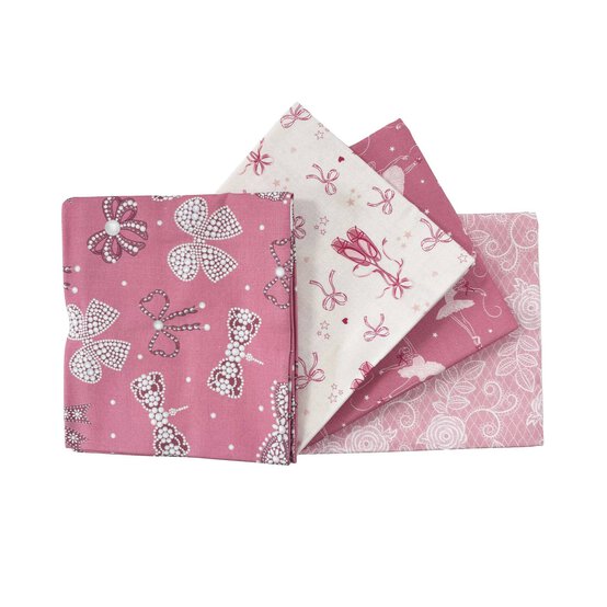 Bow and Ballet Cotton Fat Quarters 4 Pack image number 1