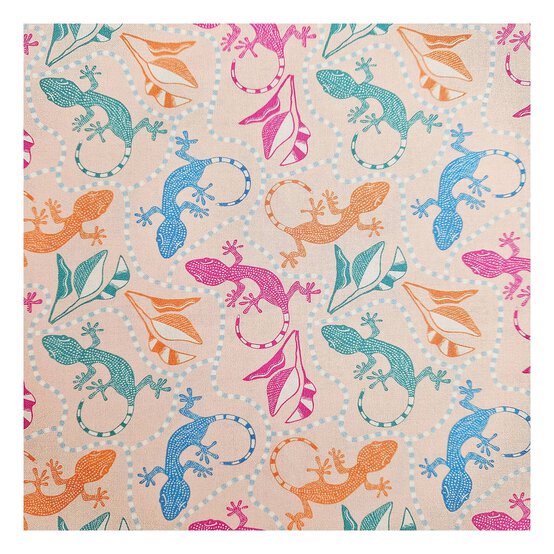 Mediterranean Gecko Cotton Fabric by the Metre image number 2