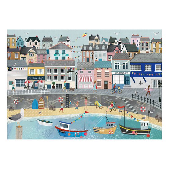 Ravensburger Coastal Harbour Jigsaw Puzzle 1000 Pieces image number 2