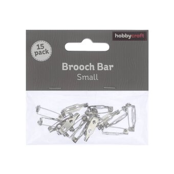 Brooch Bar Findings 20mm 15 Pack