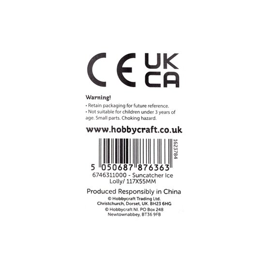 Ice Lolly Plastic Suncatcher image number 4