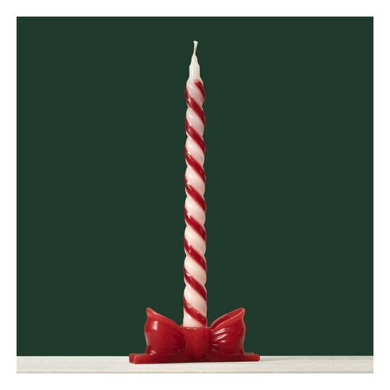 Red Bow Wax Candle Holder image number 2