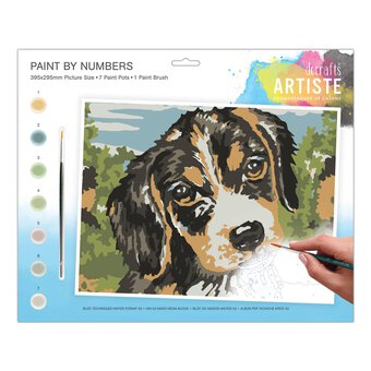 Artiste Dog Paint by Numbers 